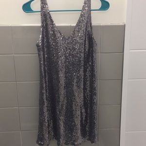Backless Sequin Dress